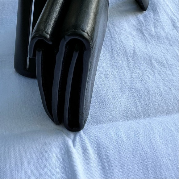 Balenciaga Papier Mini Wallet Tri-fold Black  Authentic Italy Leather - Picture 4 of 11